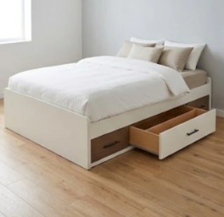 Base de cama con cajones No incluye colchón