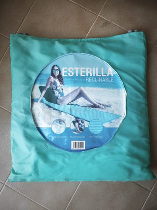 Esterilla playa acolchada con respaldo