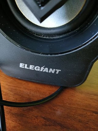 Altavoces Elegiant USB Negros con luces