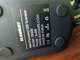 Altavoces Elegiant USB Negros con luces