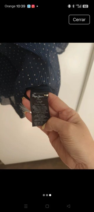 Vestido mini azul con lunares
