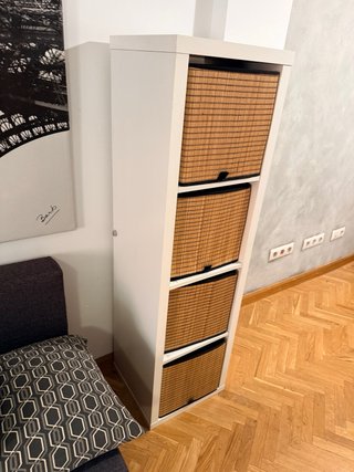Estantería Lack con 4 cestos Ikea