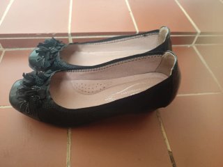 Zapatos planos V&D negros mujer