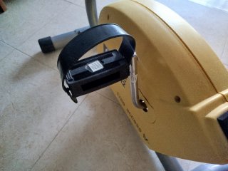 Bicicleta Estática Amarillo y Negro