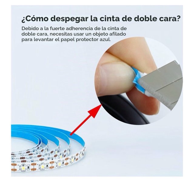 Cinta LED USB Azul