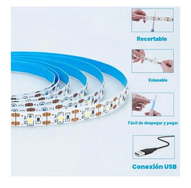Cinta LED USB Azul