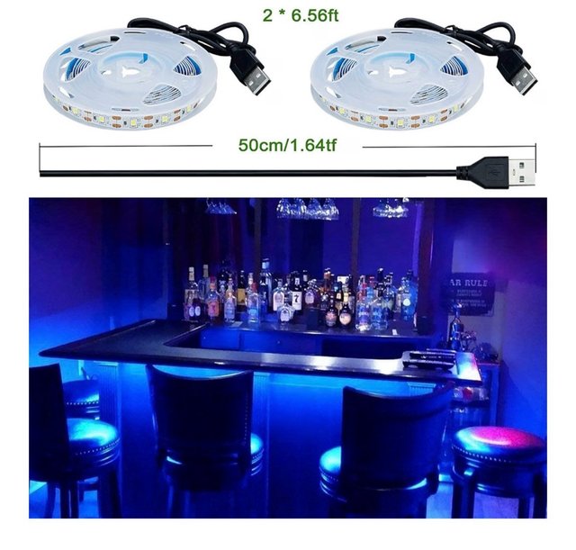 Cinta LED USB Azul