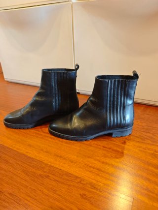 Botines piel negros Massimo Dutti