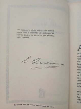Livro Antigo Os Maias – Eça de Queiroz