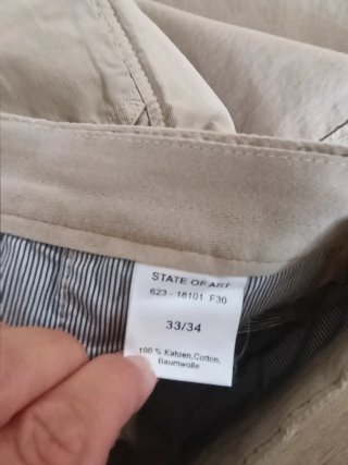 Pantaloni uomo State of Art beige