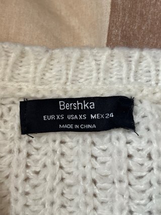 Jersey Bershka Blanco Talla Única