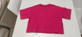 Camiseta Zara Fucsia Niña Talla 12/13