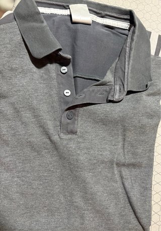 Polo Adidas Hombre Gris Oscuro Talla XL