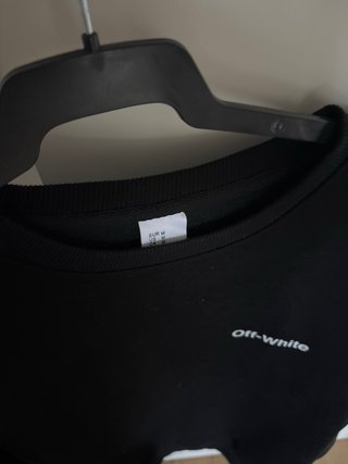Felpa Off-White Nera Uomo