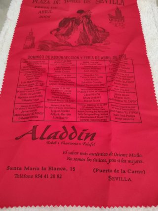 Carteles toros feria Sevilla 2006 son dos