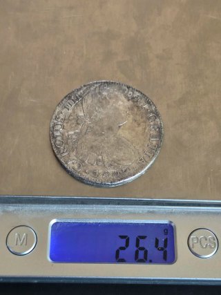 8 Reales Carlos IV 1807 México Plata