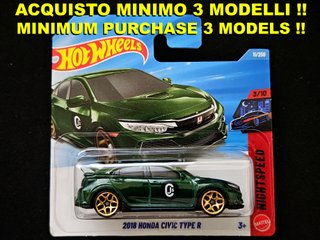 Hot Wheels 2018 Honda Civic Type R verde