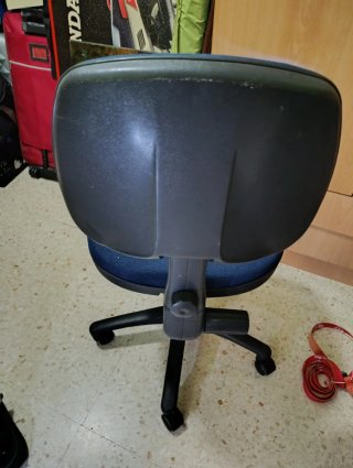 Silla de oficina azul