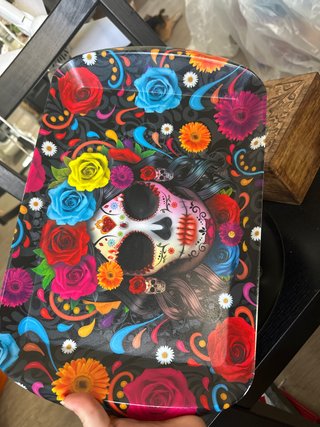 Bandeja Decorativa Calavera Mexicana