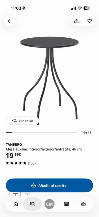 Mesa auxiliar IKEA Tånebro exterior