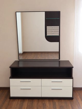 Mueble tocador con espejo y cajones