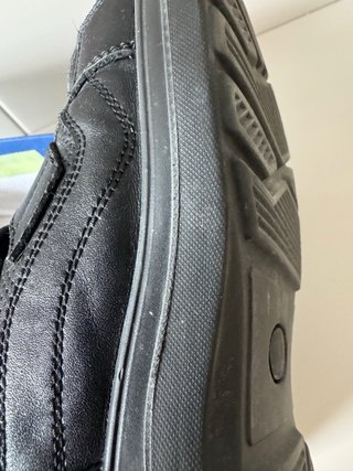 Zapatos niño colegio velcro negros