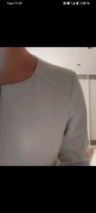 Cazadora polipiel beige