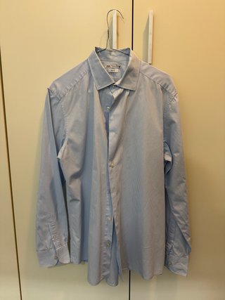 Camicia Zara a righe azzurre taglia M