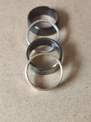 Anillos Acero Inoxidable Talla 16.9