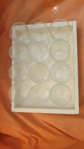 Juego 12 Vasos Chupito Cristal
