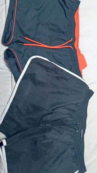 Lote 2 bañadores hombre negro/naranja, negro/blanc