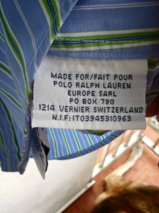 Camisa Polo Ralph Lauren Rayas