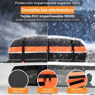 Cofre Techo Coche Sailnovo 595L Impermeable