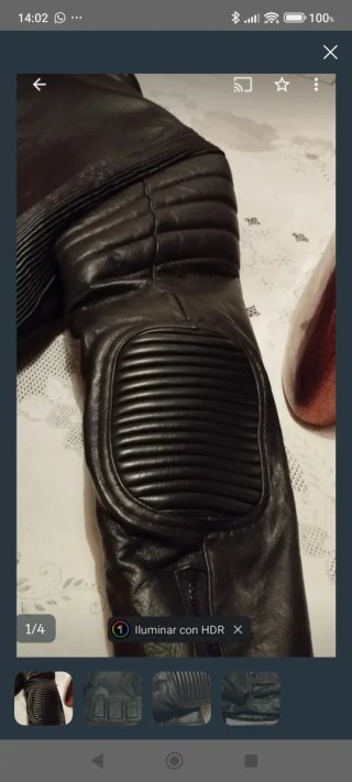 Chaqueta de piel para moto