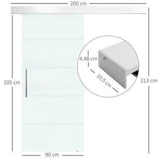 Puerta corredera cristal con kit
