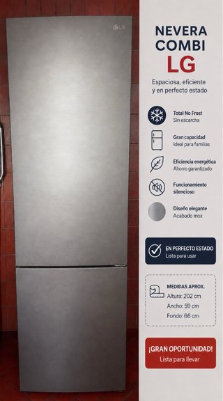 Nevera Combi LG - Espaciosa y Eficiente