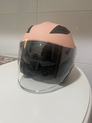 Casco Moto Rosa Vinz