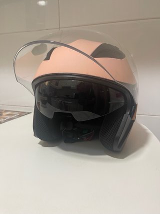 Casco Moto Rosa Vinz