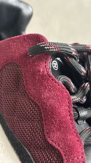 Chanel CC Suede & Calfskin Sneakers