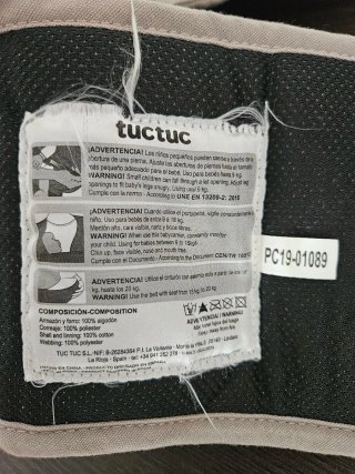Mochila de porteo Tuc Tuc Weekend Gris