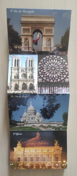 Souvenir París 21 Vistas + Plan Metro RER Vintage