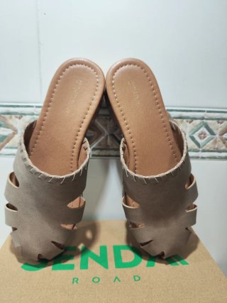 Sandalias Beige/Marrón Mujer