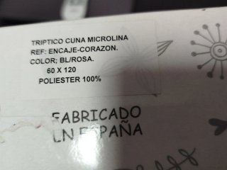 Sábanas cuna Denenes microlina 60x120 Sin usar.