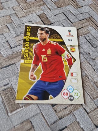 Cromo Sergio Ramos España Rusia 2018 Adrenalyn