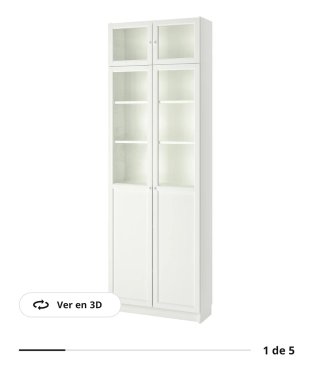 Altillo Estantería BILLY/OXBERG IKEA Blanco