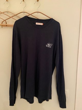Camiseta Revolut XL Manga Larga azul marino