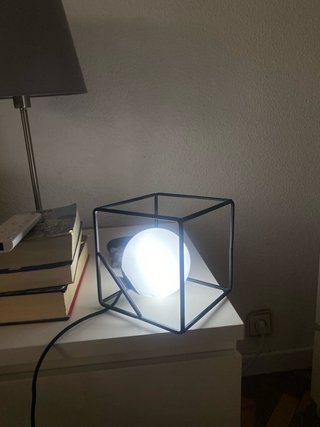 Lámpara Cubo Metálico Zara Home