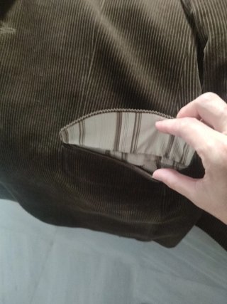 Chaqueta de pana hombre