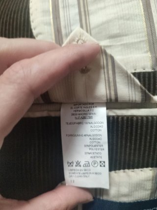 Chaqueta de pana hombre
