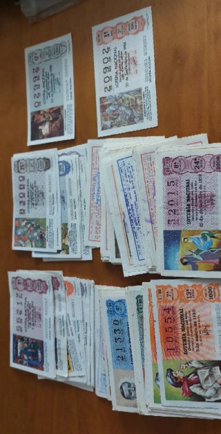 Lotería Nacional Billetes Antiguos